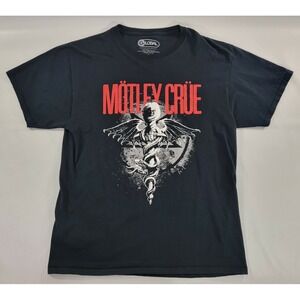 Motley Crue Dr. Feelgood 80's Hard Rock Global T-Shirt Black Men's Sz Large EUC